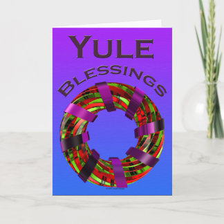 De Zegen van Yule - Kroon Feestdagen Kaart