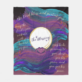 De zegenende fleece gooi deken