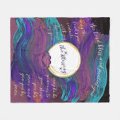 De zegenende fleece gooi deken (Voorkant (Horizontaal))