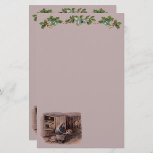 De zegeningen van de kerststal briefpapier