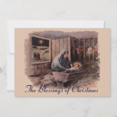 De zegeningen van de kerstviering uitnodiging (Voorkant)