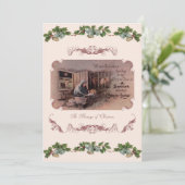 De zegeningen van de kerstviering uitnodiging (Staand voorkant)