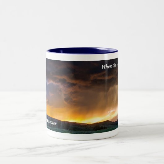 De zegeningen van het Storm Tweekleurige Koffiemok (Center)