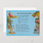 De zeldzame staat Florida Briefkaart (Voorkant / Achterkant)