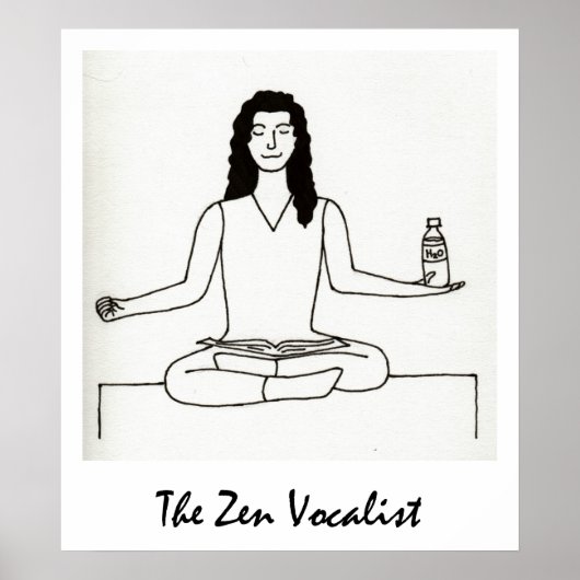 De Zen Vocalist print (Voorkant)