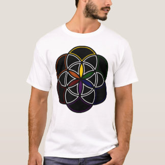 De zes oneindigheid van de zaden van het leven t-shirt