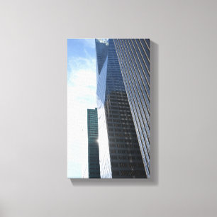 De zesde Avenue Architectuur New York City Foto Canvas Afdruk