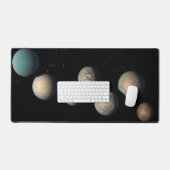 De zeven aardse planeten van Trappist-1 Bureaumat (Keyboard & Muis)