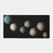 De zeven aardse planeten van Trappist-1 Bureaumat (Voorkant)