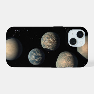 De zeven aardse planeten van Trappist-1 iPhone 15 Hoesje