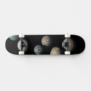 De zeven aardse planeten van Trappist-1 Skateboard