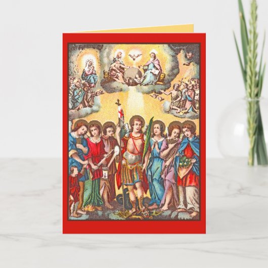 De zeven Archangels (CP 001; Chromolithograaf) Kaart (Voorkant)