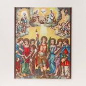 De zeven Archangels (CP 001; Chromolithograaf) Legpuzzel (Verticaal)