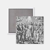 De zeven Archangels (M 034; Engraving) Magneet (Voorkant / Achterkant)