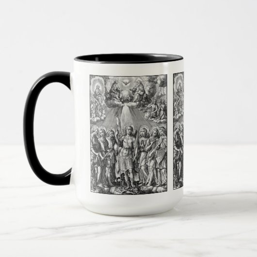 De zeven Archangels (M 034; Engraving) Mok (Links)