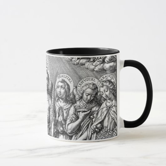 De zeven Archangels (M 034; Engraving) Mok (Rechts)