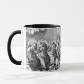 De zeven Archangels (M 034; Engraving) Mok (Links)