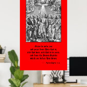 De zeven Archangels (M 034; Engraving) Poster (Thuiskantoor)