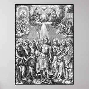 De zeven Archangels (M 034; Engraving) Poster