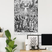 De zeven Archangels (M 034; Engraving) Poster (Thuiskantoor)