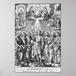 De zeven Archangels (M 034; Engraving) Poster