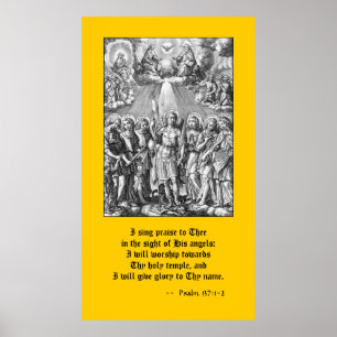 De zeven Archangels (M 034; Engraving) Poster