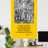 De zeven Archangels (M 034; Engraving) Poster (Thuiskantoor)