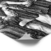 De zeven Archangels (M 034; Engraving) Poster (Hoek)