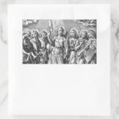 De zeven Archangels (M 034; Engraving) Rechthoekige Sticker (Tas)