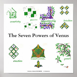 De zeven bevoegdheden van Venus Poster