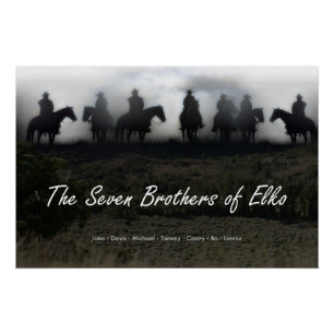 De Zeven Broers van Elko Glanzende Poster Perfect Poster