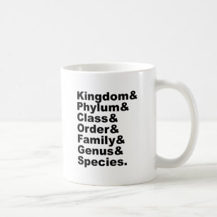 De Zeven Categorieën van Biologische Taxonomie Koffiemok