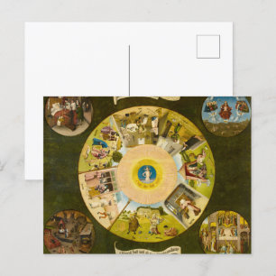 De zeven dagen zonnen en de vier laatste dingen briefkaart