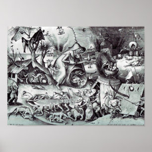 De Zeven Dodelijke Zinnen, Pieter Bruegel Poster