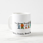 De zeven dwergen van de menopauzale Mok (Voorkant links)