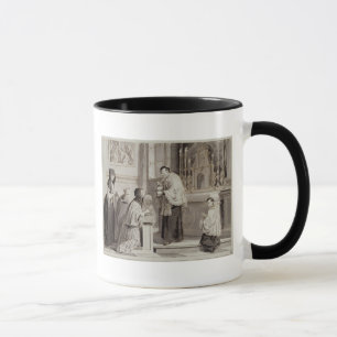 De zeven opmerkingen: Communion, 1779 (pen, bruin) Mok