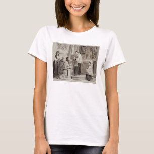 De zeven opmerkingen: Communion, 1779 (pen, bruin) T-shirt