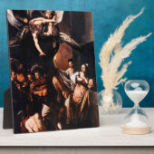 De zeven werken van Mercy door Caravaggio Fotoplaat (Zijkant)