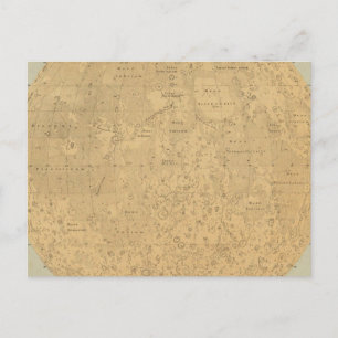 De zichtbare kant van de kaart van het maanoppervl