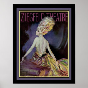 De Ziegfeld Theater van 1920 van Henry Clive Poster