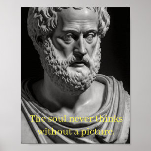 De ziel denkt nooit zonder afbeelding poster
