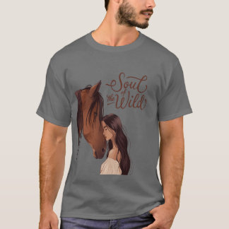 De ziel van de Wild Horse jongen T-shirt