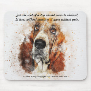 De ziel van een hond - Basset Hound Muismat