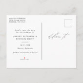 De zij gestapeld sparen het Briefkaart van de Datu (Achterkant)