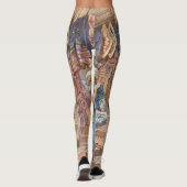 "De Zijde Bazaar" kunst leggings (Achterkant)