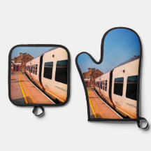 De zijkant van de trein