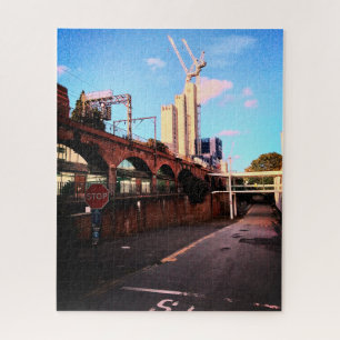 De zijkant van het spoor legpuzzel