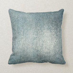 De zilveren Blauwgroen Blauwe Grijze MetaalBorstel Kussen
