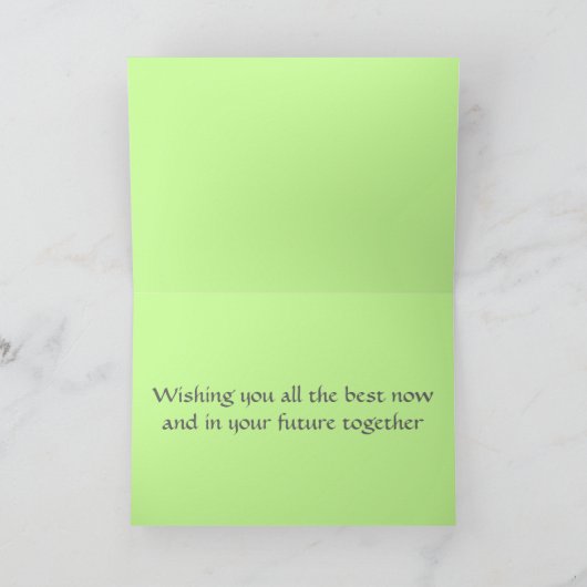 De zilveren Lesbische Kaart van Wiccan Handfasting (Binnen)