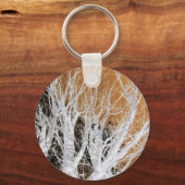 De zilveren Sleutelhanger van de Kunst van de Boom (Voorkant)